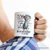 Funny Mouse Sarcastic Personalized Mug, Who Ties Your Shoelaces Humor Quote Gift with Custom Name