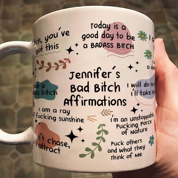 Funny Mug - Bad B*Tch Affirmations - For Coworkers, Friends, Self Gift - Personalized Mug Funny Mug - Bad B*Tch Affirmations - For Coworkers, Friends, Self Gift - Personalized Mug