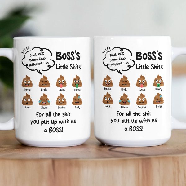 Funny Mug - Boss's Little Sh!t - Funny Bulk Gifts, Exchange Gift For Boss - Personalized Mug Funny Mug - Boss's Little Sh!t - Funny Bulk Gifts, Exchange Gift For Boss - Personalized Mug