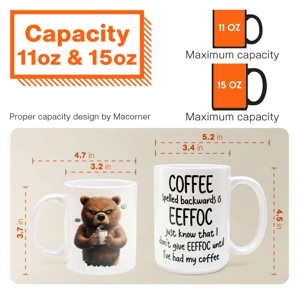 Funny Mug - Coffee Spelled Backwards Is Eeffoc - Fun Gifts For Coworkers, Friends, Family - Personalized Mug Funny Mug - Coffee Spelled Backwards Is Eeffoc - Fun Gifts For Coworkers, Friends, Family - Personalized Mug