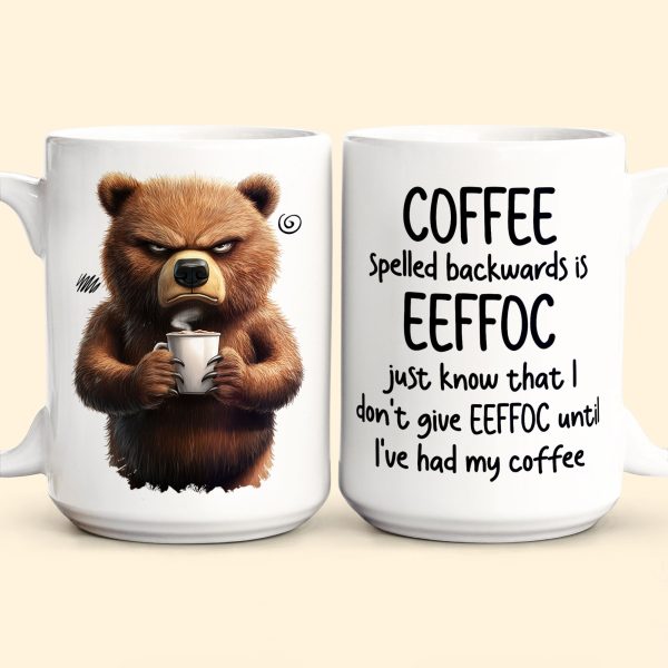 Funny Mug - Coffee Spelled Backwards Is Eeffoc - Fun Gifts For Coworkers, Friends, Family - Personalized Mug Funny Mug - Coffee Spelled Backwards Is Eeffoc - Fun Gifts For Coworkers, Friends, Family - Personalized Mug