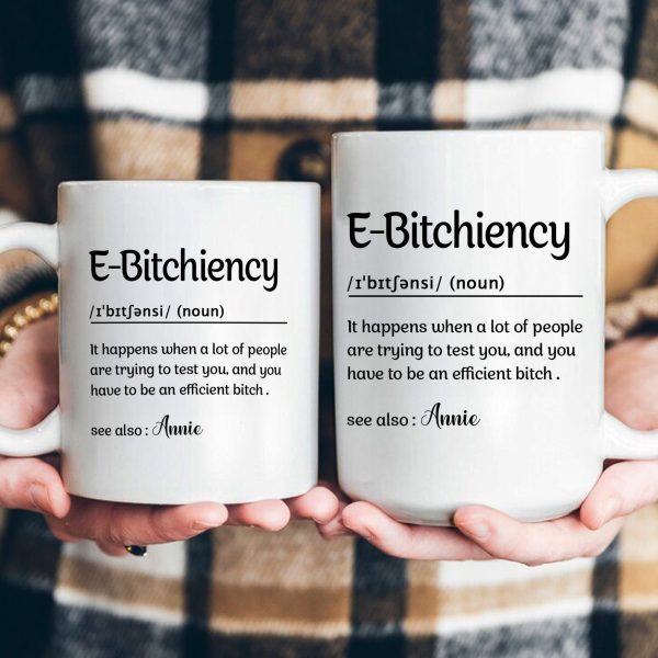 Funny Mug - E-B!Tchiency, B!tchalante, Ambitchous - Exchange Gifts, Elephant Gift For Coworkers - Personalized Mug Funny Mug - E-B!Tchiency, B!tchalante, Ambitchous - Exchange Gifts, Elephant Gift For Coworkers - Personalized Mug