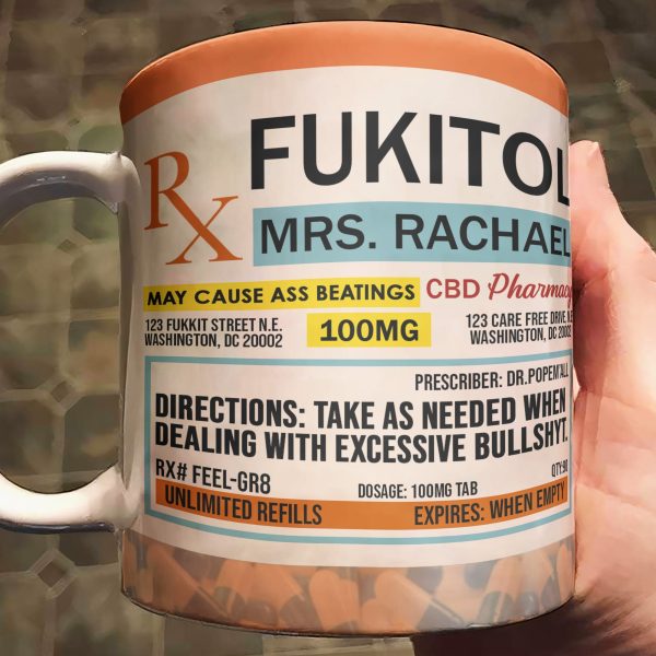 Funny Mug - Fukitol Rx Prescription - Gifts For Coworkers, Friends, Family - Personalized Mug Funny Mug - Fukitol Rx Prescription - Gifts For Coworkers, Friends, Family - Personalized Mug
