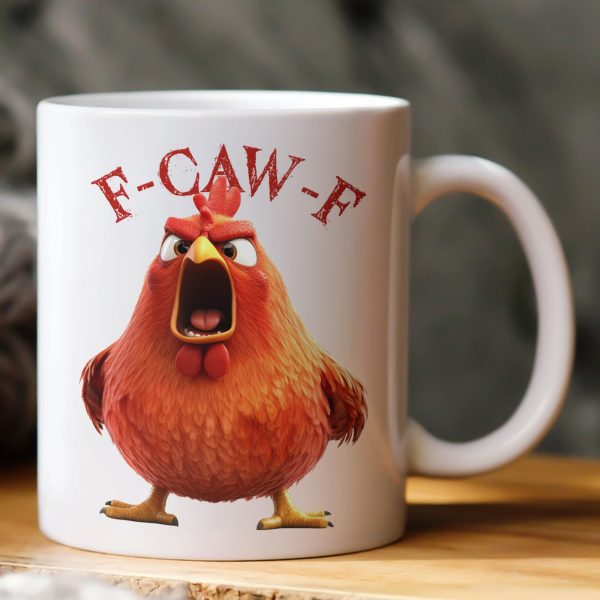 Funny Mug - Humorous Crow F-Caw-F - For Coworkers, Friends Chicken Ver 1 - Mug Funny Mug - Humorous Crow F-Caw-F - For Coworkers, Friends Chicken Ver 1 - Mug