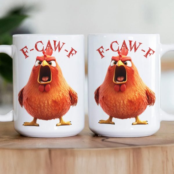 Funny Mug - Humorous Crow F-Caw-F - For Coworkers, Friends Chicken Ver 1 - Mug Funny Mug - Humorous Crow F-Caw-F - For Coworkers, Friends Chicken Ver 1 - Mug