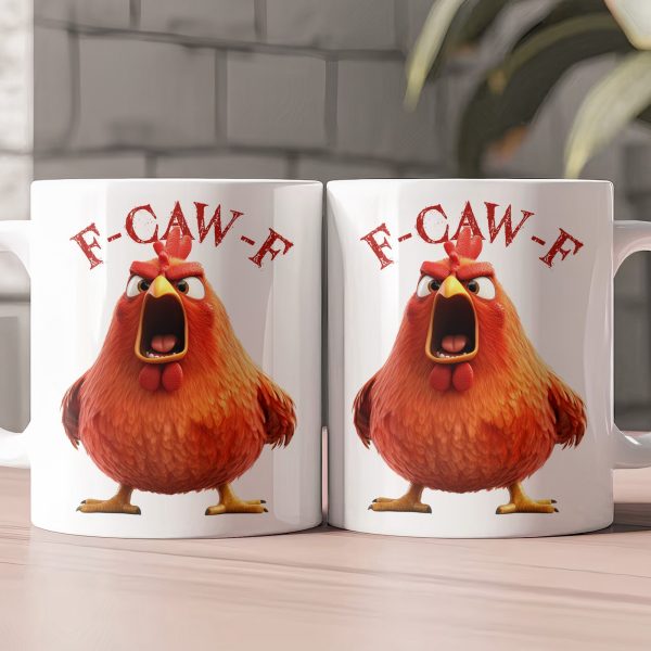Funny Mug - Humorous Crow F-Caw-F - For Coworkers, Friends Chicken Ver 1 - Mug Funny Mug - Humorous Crow F-Caw-F - For Coworkers, Friends Chicken Ver 1 - Mug