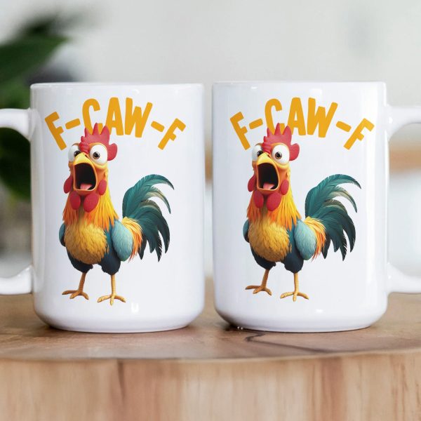 Funny Mug - Humorous Crow F-Caw-F - For Coworkers, Friends Chicken Ver 2 - Mug Funny Mug - Humorous Crow F-Caw-F - For Coworkers, Friends Chicken Ver 2 - Mug