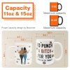 Funny Mug - I'd Punch A Bitch For You - Gifts For Friends, Couple, Coworker - Personalized Mug