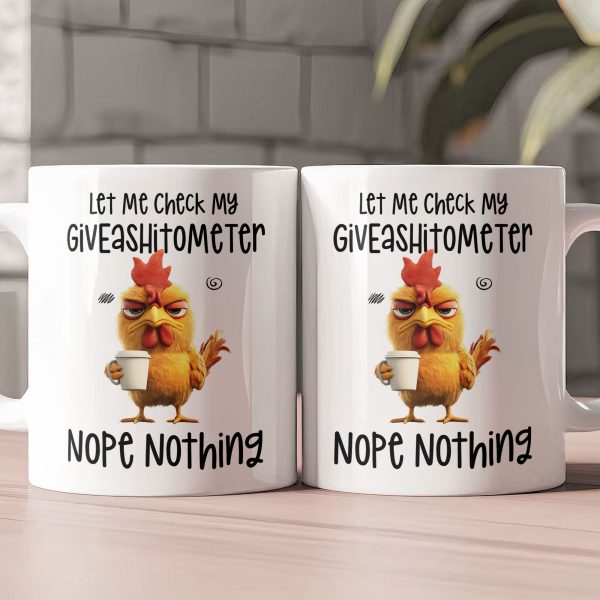 Funny Mug - Let Me Check My Giveashitometer Nope Nothing - Exchange Gift, White Elephant Gifts For Coworkers - Mug Funny Mug - Let Me Check My Giveashitometer Nope Nothing - Exchange Gift, White Elephant Gifts For Coworkers - Mug