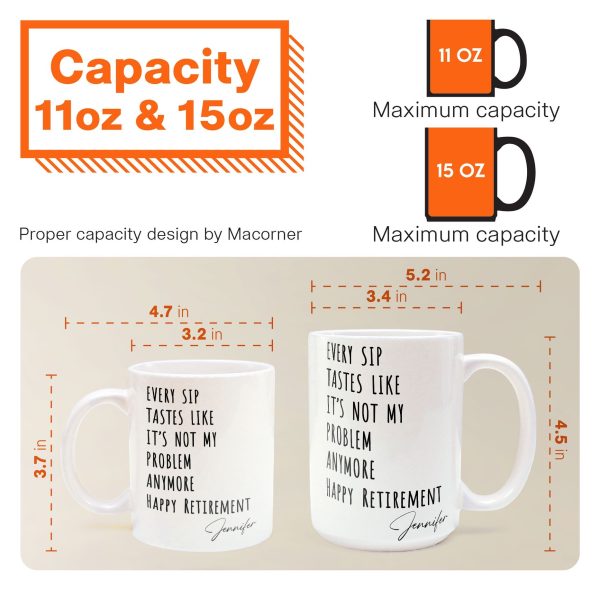 Funny Mug - Retirement - Fun Gifts For Coworker, Friends, Boss - Personalized Mug Funny Mug - Retirement - Fun Gifts For Coworker, Friends, Boss - Personalized Mug