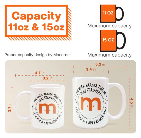 Funny Mug - You Work Harder Than An Ugly Stripper - Custom Your Logo - Thank You Gifts For Coworkers, Employee - Personalized Mug Funny Mug - You Work Harder Than An Ugly Stripper - Custom Your Logo - Thank You Gifts For Coworkers, Employee - Personalized Mug