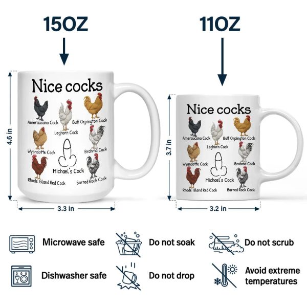 Funny Mug Nice Cocks - Personalized Mug Funny Mug Nice Cocks - Personalized Mug