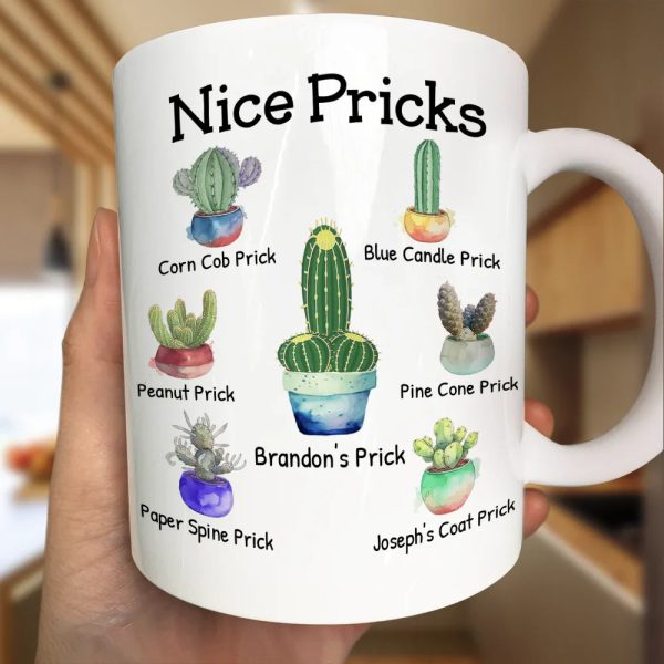 Funny Mug Nice Pricks - Personalized Mug