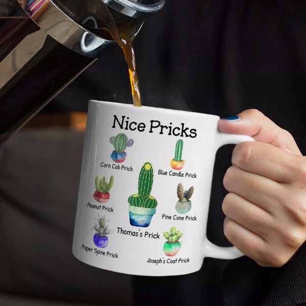 Funny Mug Nice Pricks - Personalized Mug