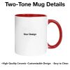 Funny Mug with Angry Chicken Cartoon, Customizable Coffee Mug, 'I'm Busy' Humor, Unique Gift for Coworkers & Friends