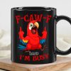 Funny Mug with Angry Chicken Cartoon, Customizable Coffee Mug, 'I'm Busy' Humor, Unique Gift for Coworkers & Friends
