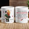 Funny Personalized Ceramic Mug Thanks For Being My Husband Sweet Romantic Couple Design Unique Gift for Wife or Husband Funny Personalized Ceramic Mug Thanks For Being My Husband Sweet Romantic Couple Design Unique Gift for Wife or Husband