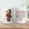 Funny Personalized Ceramic Mug Thanks For Being My Husband Sweet Romantic Couple Design Unique Gift for Wife or Husband Funny Personalized Ceramic Mug Thanks For Being My Husband Sweet Romantic Couple Design Unique Gift for Wife or Husband