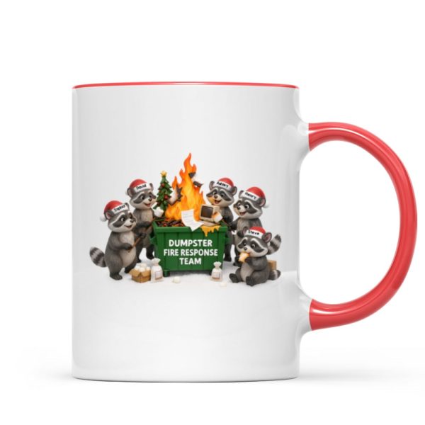 Funny Raccoon Dumpster on Fire Response Team - Personalized Mug - Funny Holiday Gift for Coworkers Funny Raccoon Dumpster on Fire Response Team - Personalized Mug - Funny Holiday Gift for Coworkers