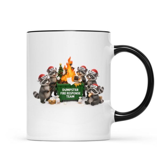 Funny Raccoon Dumpster on Fire Response Team - Personalized Mug - Funny Holiday Gift for Coworkers Funny Raccoon Dumpster on Fire Response Team - Personalized Mug - Funny Holiday Gift for Coworkers