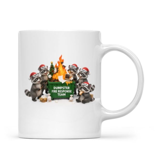 Funny Raccoon Dumpster on Fire Response Team - Personalized Mug - Funny Holiday Gift for Coworkers Funny Raccoon Dumpster on Fire Response Team - Personalized Mug - Funny Holiday Gift for Coworkers