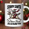 Funny Reindeer and Racoon Christmas Personalized Mug, Sorry Santa I've Been Feral Gift with Custom Name Funny Reindeer and Racoon Christmas Personalized Mug, Sorry Santa I've Been Feral Gift with Custom Name