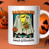 Funny Retro Ghosts Hauntmates Personalized Mug, Vintage Best Friend Halloween Gift with Custom Names Funny Retro Ghosts Hauntmates Personalized Mug, Vintage Best Friend Halloween Gift with Custom Names