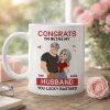 Funny Romantic Personalized Ceramic Mug Congrats On Being My Husband Cute Couple Coffee Gift for Him
