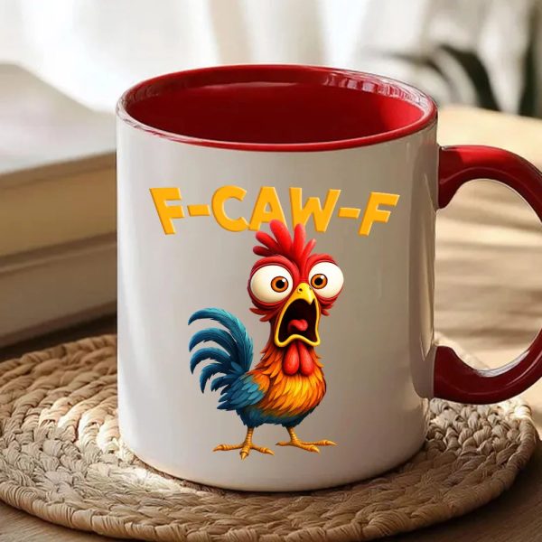 Funny Rooster Mug, Colorful Cartoon Art for Morning Coffee & Office Laughs, a unique gift for Coworkers and Friends Funny Rooster Mug, Colorful Cartoon Art for Morning Coffee & Office Laughs, a unique gift for Coworkers and Friends