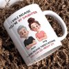 Funny Sibling White Ceramic Mug Personalized Brother & Sister Cartoon, Playful Quote, Creative Gift for Coworker or Family