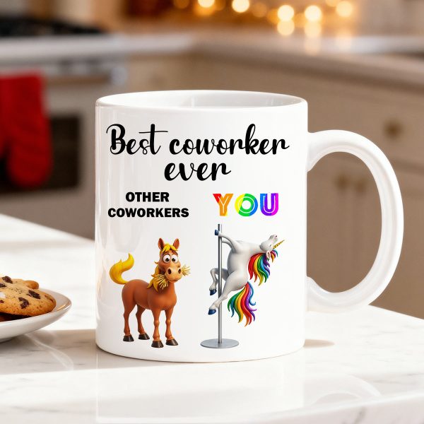 Funny Unicorn Coworker - Personalized Mug - Christmas Gift for Coworker, White Elephant Funny Unicorn Coworker - Personalized Mug - Christmas Gift for Coworker, White Elephant