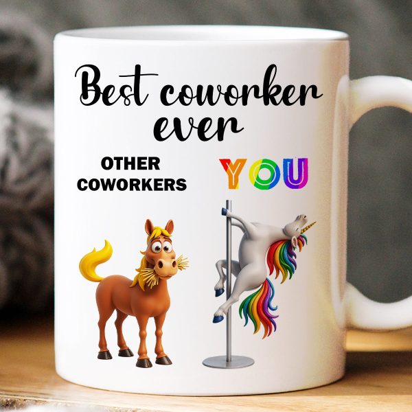 Funny Unicorn Coworker - Personalized Mug - Christmas Gift for Coworker, White Elephant Funny Unicorn Coworker - Personalized Mug - Christmas Gift for Coworker, White Elephant