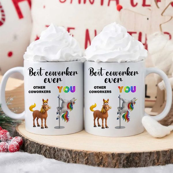 Funny Unicorn Coworker - Personalized Mug - Christmas Gift for Coworker, White Elephant Funny Unicorn Coworker - Personalized Mug - Christmas Gift for Coworker, White Elephant