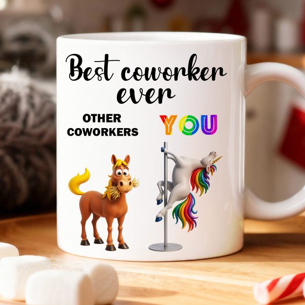 Funny Unicorn Coworker - Personalized Mug - Christmas Gift for Coworker, White Elephant Funny Unicorn Coworker - Personalized Mug - Christmas Gift for Coworker, White Elephant