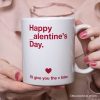 Funny Valentine's Day Personalized Mug, I'll Give You The V Later Gift With Custom Name Funny Valentine's Day Personalized Mug, I'll Give You The V Later Gift With Custom Name