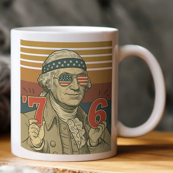 Funny Vintage Mug America 6-7 7-6 George Washington, For History Teacher, Student - Personalized Mug Funny Vintage Mug America 6-7 7-6 George Washington, For History Teacher, Student - Personalized Mug
