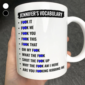 Funny Vocabulary At Work For Colleague And Bestie - Personalized Mug