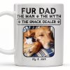Fur Dad The Man The Myth The Snack Dealer - Personalized Custom Coffee Mug - DOG049_MG Fur Dad The Man The Myth The Snack Dealer - Personalized Custom Coffee Mug - DOG049_MG