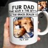 Fur Dad The Man The Myth The Snack Dealer - Personalized Custom Coffee Mug - DOG049_MG Fur Dad The Man The Myth The Snack Dealer - Personalized Custom Coffee Mug - DOG049_MG