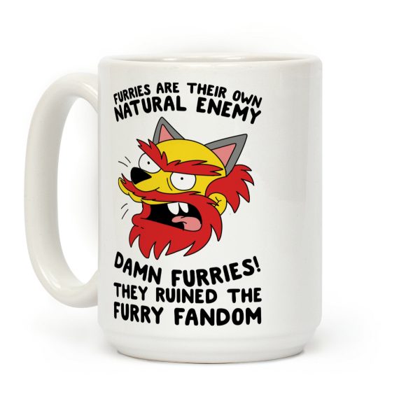 Furries Are Their Own Natural Enemy Coffee Mug Furries Are Their Own Natural Enemy Coffee Mug