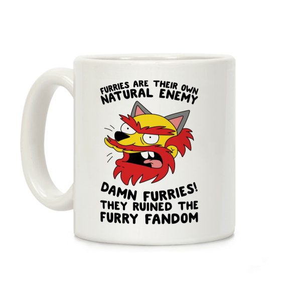 Furries Are Their Own Natural Enemy Coffee Mug Furries Are Their Own Natural Enemy Coffee Mug