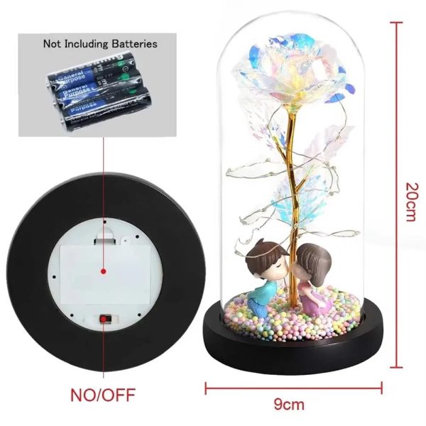 Galaxy Eternal Rose in Glass Dome with Light and Butterfly – Mother’s Day Gift Galaxy Eternal Rose in Glass Dome with Light and Butterfly – Mother’s Day Gift