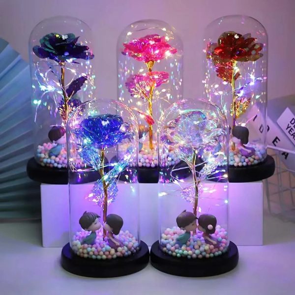 Galaxy Eternal Rose in Glass Dome with Light and Butterfly – Mother’s Day Gift Galaxy Eternal Rose in Glass Dome with Light and Butterfly – Mother’s Day Gift