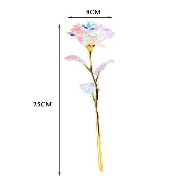 Galaxy LED Forever Rose – 5/10pcs Colorful Artificial Flowers