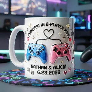 Game Controller Couple Coffee Mug - Personalized Gifts For Couple 03nata060126