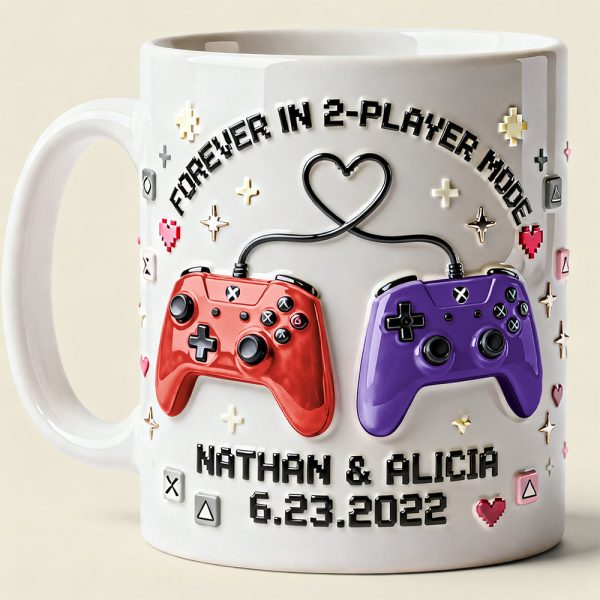 Game Controller Couple Coffee Mug - Personalized Gifts For Couple 03nata060126