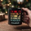 Gamer Dad Controller Personalized Mug, Black Funny Gift for Cool Fathers with Custom Name Gamer Dad Controller Personalized Mug, Black Funny Gift for Cool Fathers with Custom Name