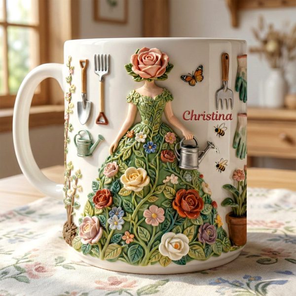 Garden Girl Coffee Mug - Personalized Gifts For Garden Lovers 01namg311225 Garden Girl Coffee Mug - Personalized Gifts For Garden Lovers 01namg311225