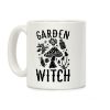 Garden Witch BLACK AND WHITE Coffee Mug Garden Witch BLACK AND WHITE Coffee Mug