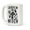 Garden Witch BLACK AND WHITE Coffee Mug Garden Witch BLACK AND WHITE Coffee Mug